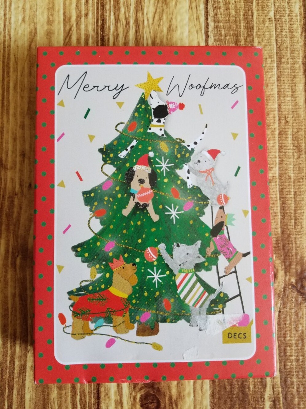 Merry Woofmas 16 Christmas Card Hammond Gower Dogs Boxed Set One Design